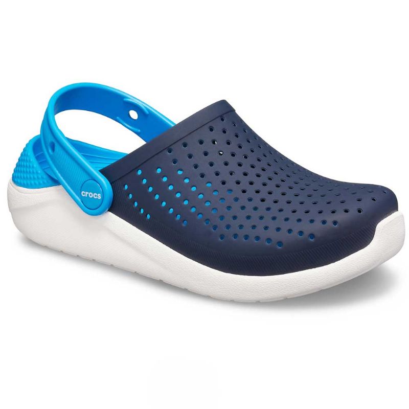 Crocs Kids LiteRide Clog Navy/White UK 1 EUR 32-33 US J1 (205964-462)